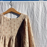 June LS Dress - Oat Mini Flower