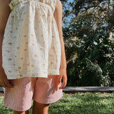 Rue Ruffle Strap Top - Ecru Ditsy Flower