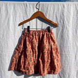 Edie Skirt - Pink Block Print