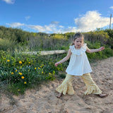 Sunny Ruffle Pant - Yellow Gingham