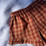 Maeve Ruffle Short - Butternut Check