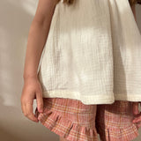 Maeve Short - Sherbet Check Linen