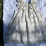 Fleur Dress - Natural Gingham