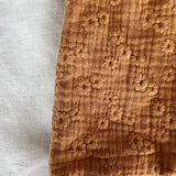 Edie Skirt - Caramel Embroidered Cotton