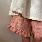 Maeve Short - Sherbet Check Linen
