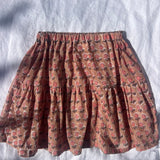 Edie Skirt - Daisy Block Print