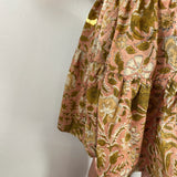 Edie Skirt - Dusty Pink Block Print