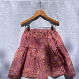 Edie Skirt - Lilac Block Print