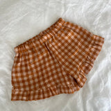 Maeve Ruffle Short- Orange