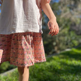 Edie Skirt - Daisy Block Print