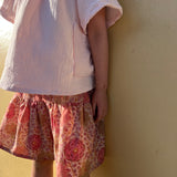 Edie Skirt - Sunset Floral Block Print