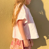 Edie Skirt - Sunset Floral Block Print