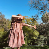 Delphine Dress - Strawberry Check