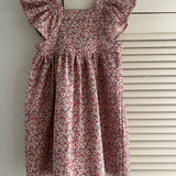 Rosalie Dress - Red Ditsy Floral