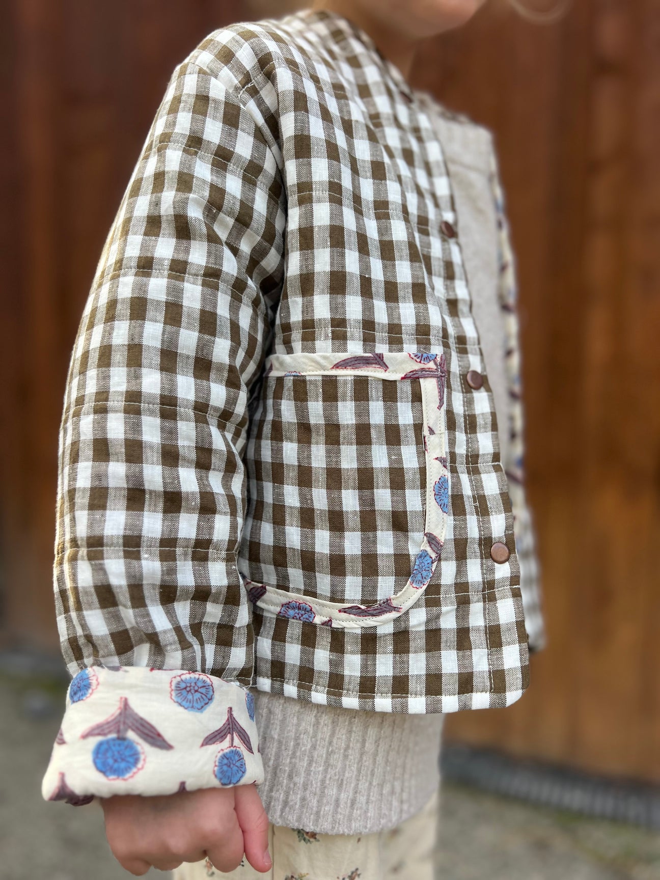 Margot Fitted Waistcoat - Maple Wool Blend